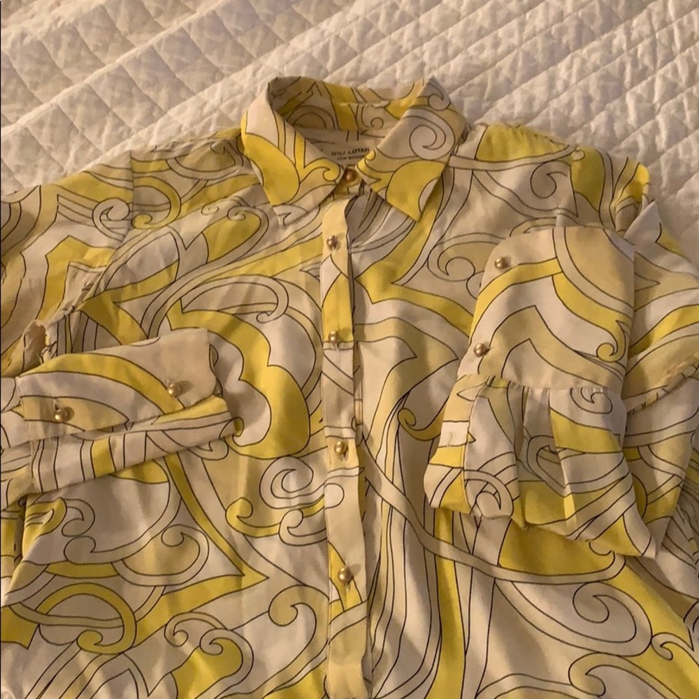 Yellow and white silk Puccini’s style tunic